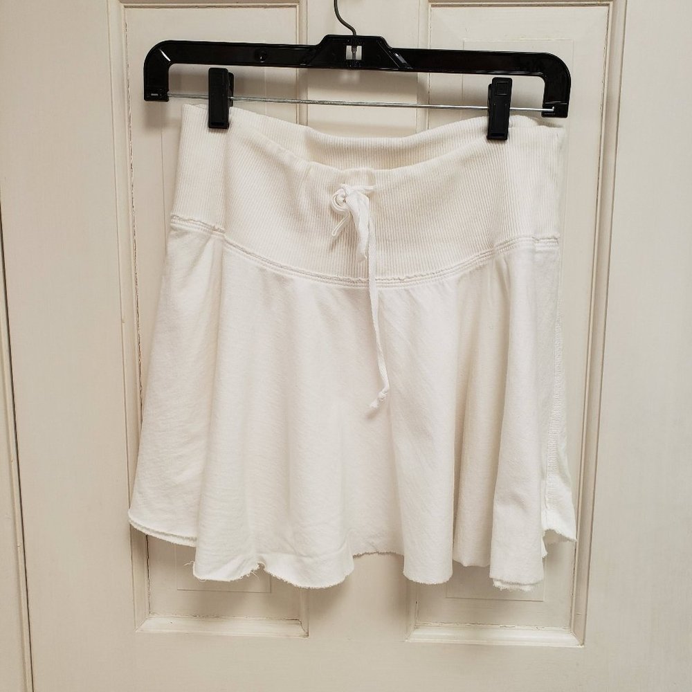 Guess Jeans White Cotton Drawstring Skirt Women's Size Large Casual Comfy